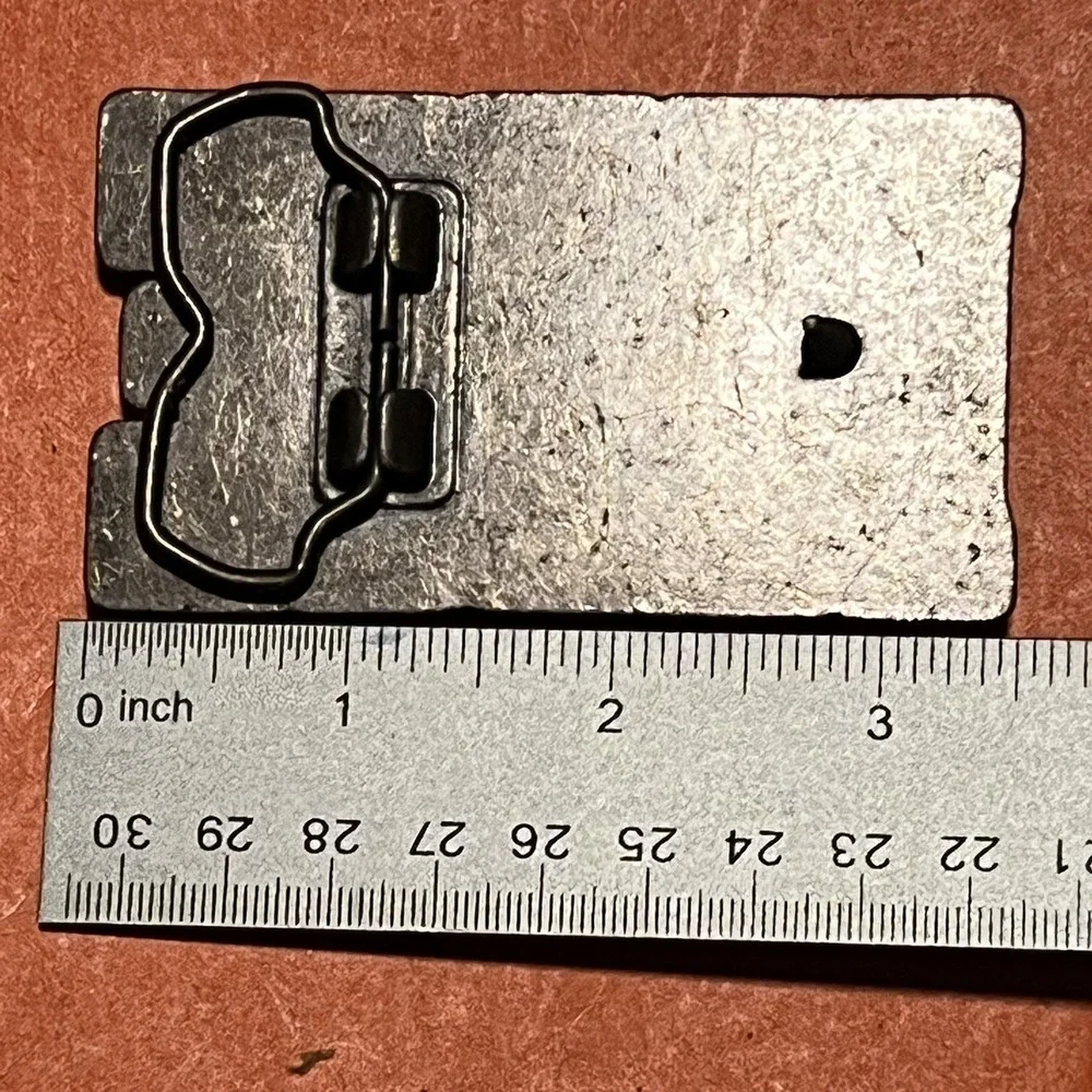Vintage Style Bruce Name Belt Buckle Silver Tone Metal Western Accessory